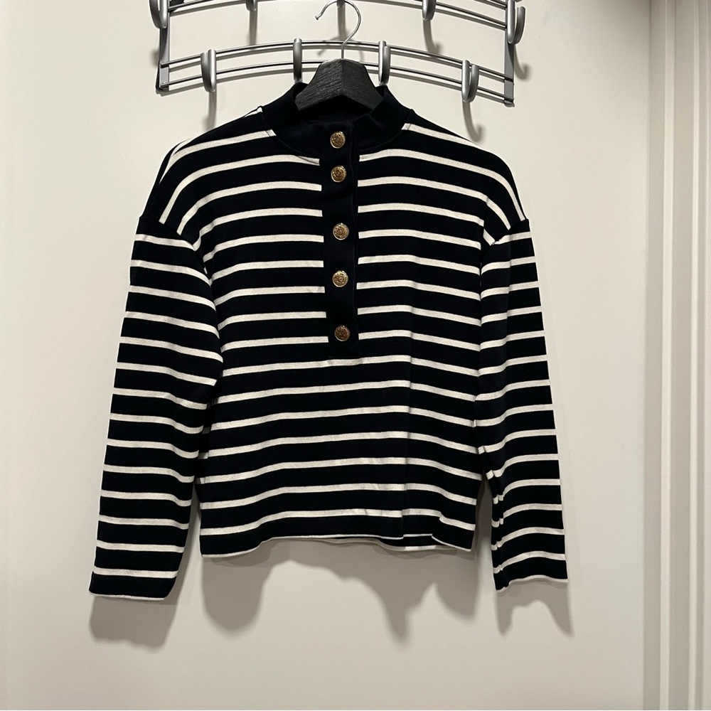 Massimo Dutti stripe crop top
